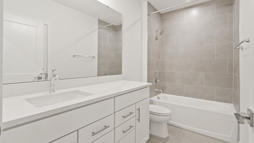 Representative furnished interior of a home built from the Flagler by DRB Homes in Grasslands West, Lakeland (Image 27).