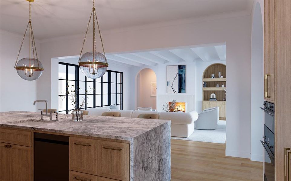 Furnished interior view inside a new home in , Dallas (Image 10). Furnished interior view inside a new home in , Dallas (Image 10).