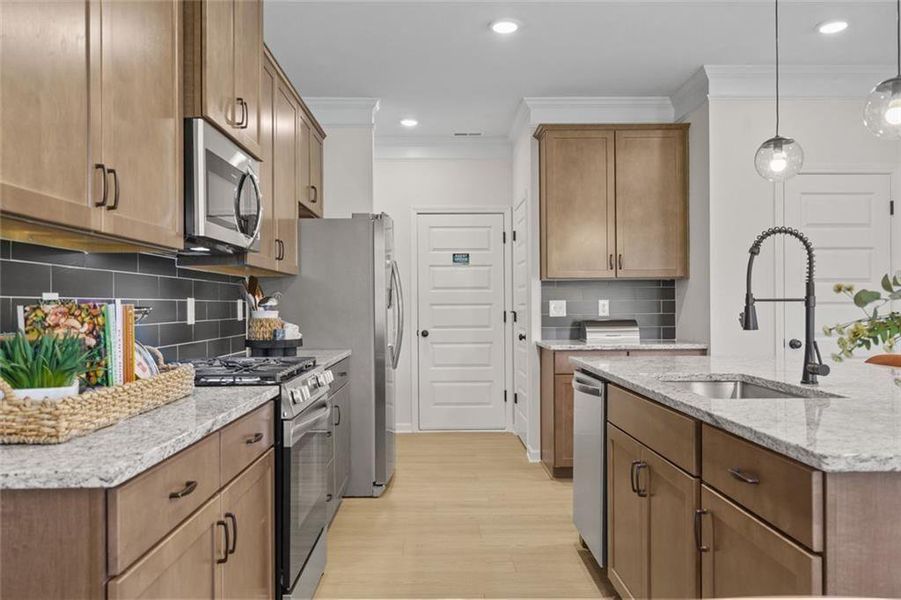 Furnished interior view inside a new home in Allen Manor, Hoschton (Image 13). Furnished interior view inside a new home in Allen Manor, Hoschton (Image 13).
