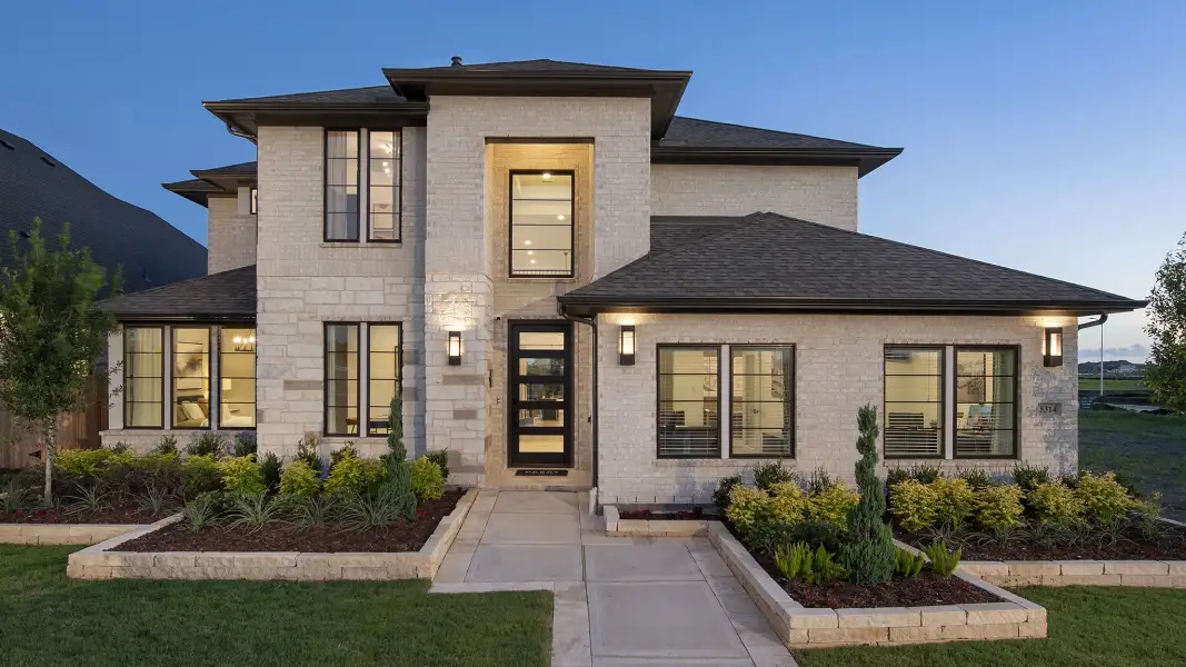 Representative exterior photo of a completed home built from the 3399W by Perry Homes in Briarley, Montgomery, TX (Image 31).