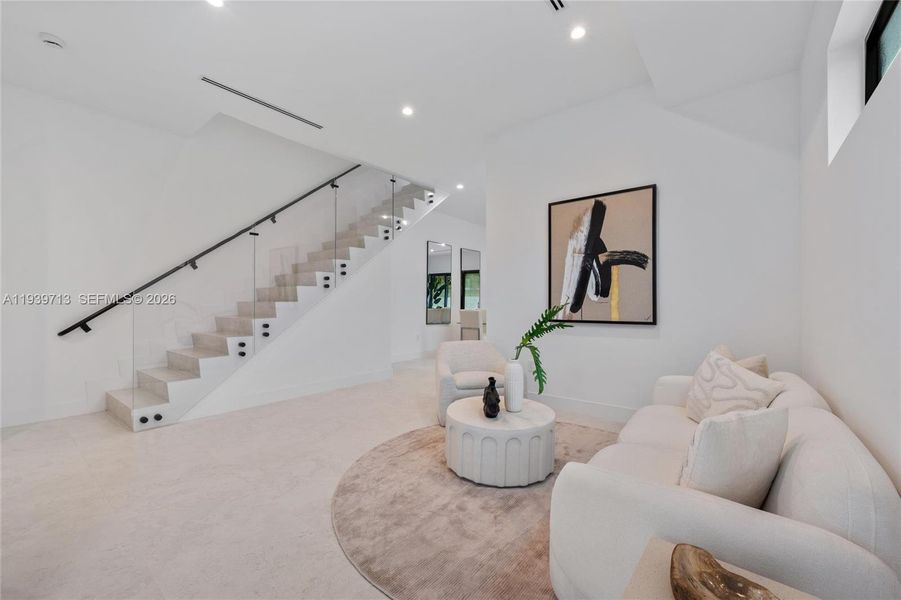 Furnished interior view inside a new home in , Miami (Image 9).