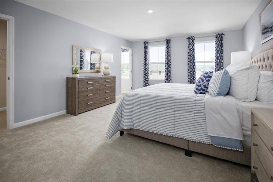 Furnished interior view inside a new home in Wren Woods 2-Story, Gray Court (Image 10). Furnished interior view inside a new home in Wren Woods 2-Story, Gray Court (Image 10).