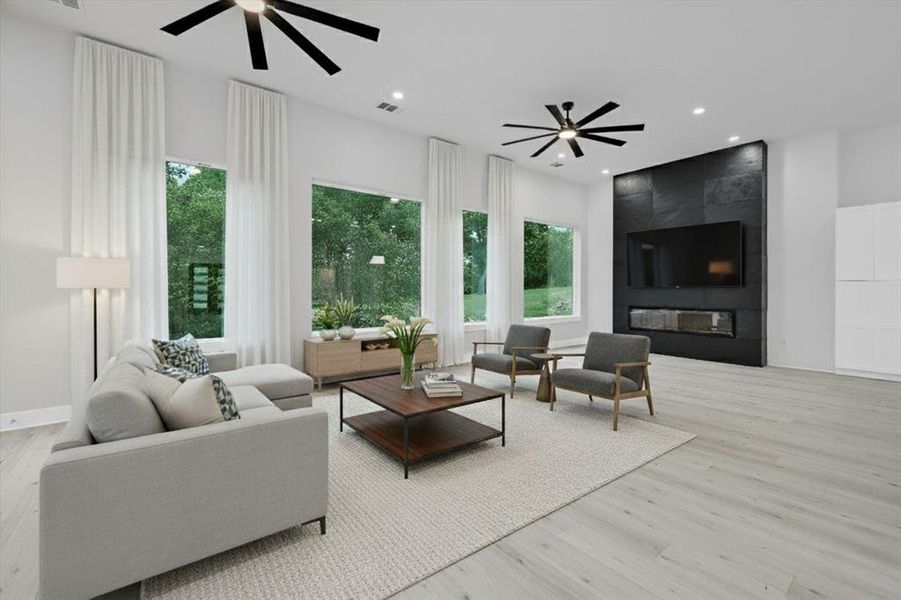 Image have been virtually staged to show potential furniture placement.