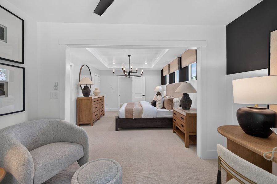 Representative furnished interior of a home built from the Wynfield by Pulte Homes in Bleckley Station, Ball Ground (Image 60).