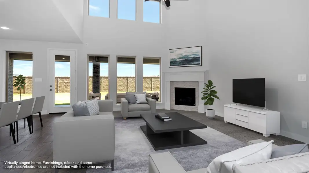 Furnished interior view inside a new home in Midline, Houston (Image 4).