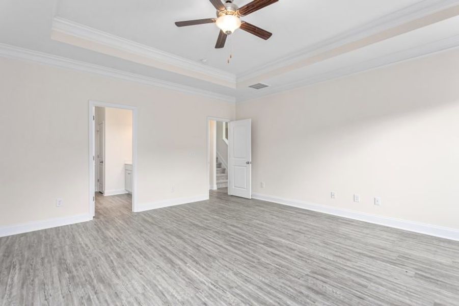 Representative unfurnished interior of a home built from the Jamestown by Keystone Homes NC in Royal Pines, Trinity (Image 54). Representative unfurnished interior of a home built from the Jamestown by Keystone Homes NC in Royal Pines, Trinity (Image 54).
