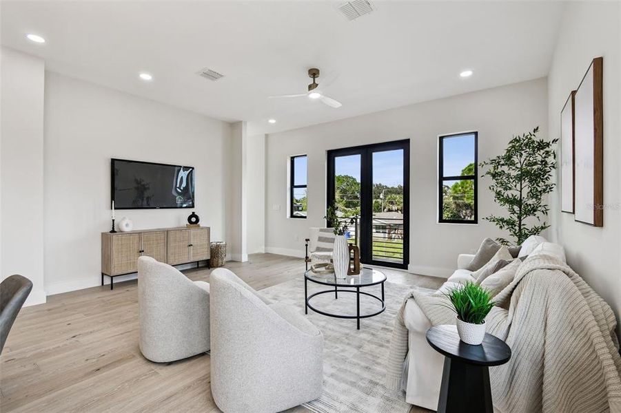 Furnished interior view inside a new home in , St. Petersburg (Image 47).