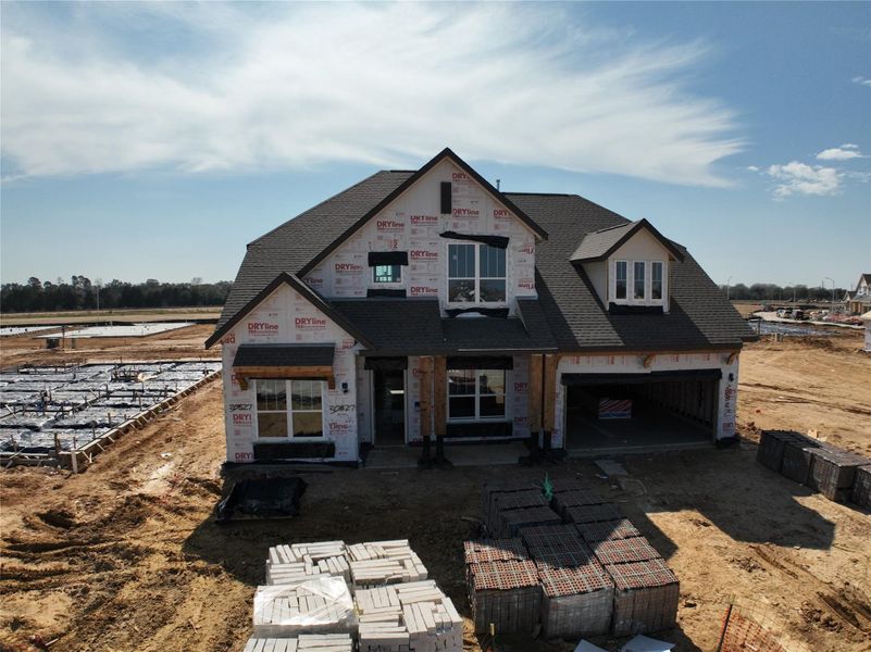 In-progress construction of a new home in Wildrye, Waller, TX (Image 19).