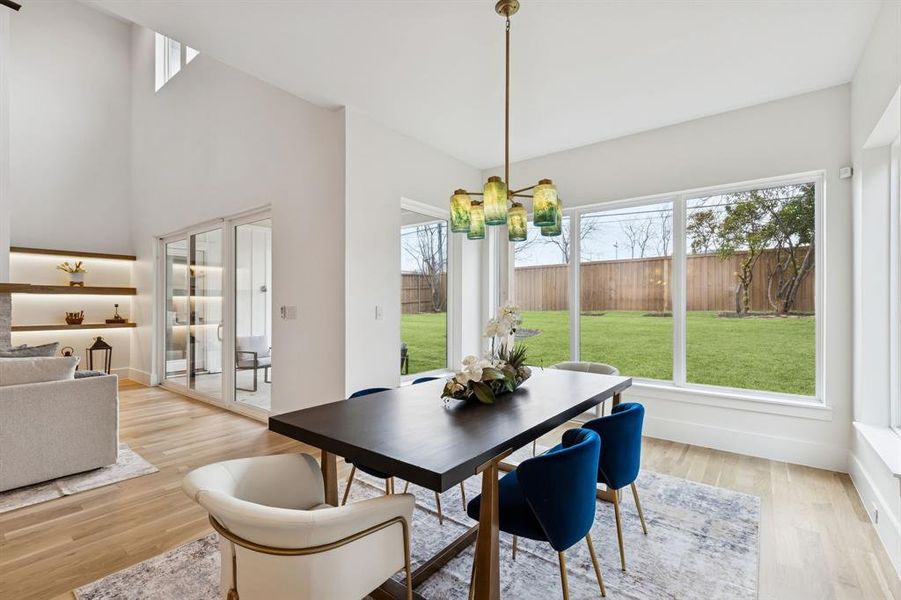 Furnished interior view inside a new home in , Dallas (Image 38).