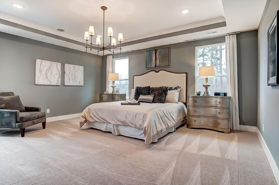 Furnished interior view inside a new home in The Enclave at French Quarter Creek, Huger (Image 11).