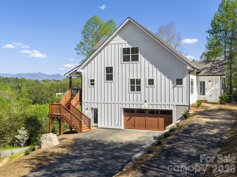 Exterior details and patio area of a home in , Weaverville (Image 18).