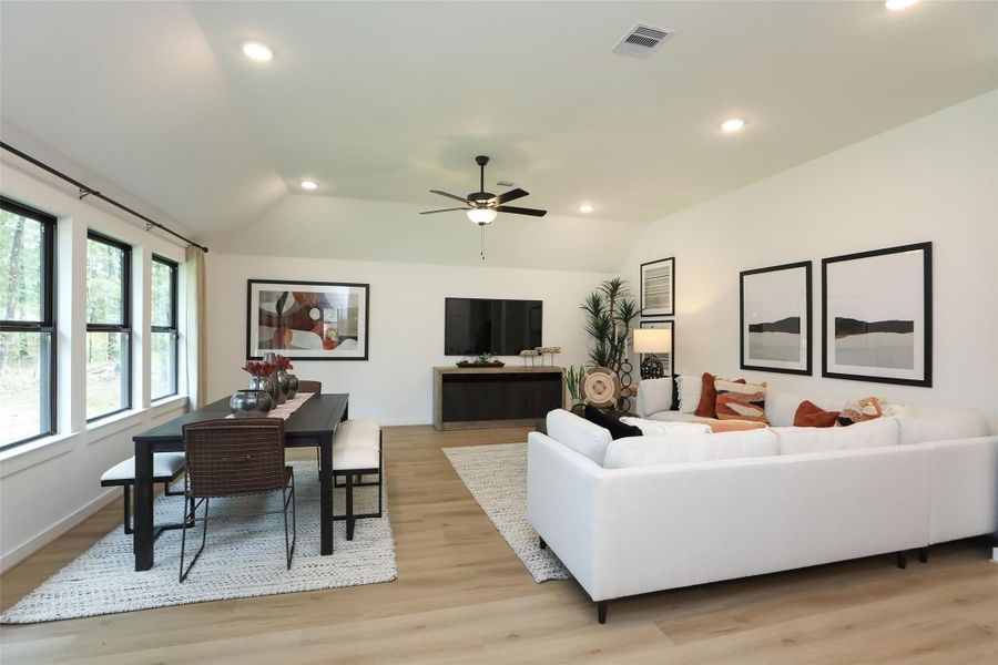 Furnished interior view inside a new home in Roman Forest, New Caney (Image 12).