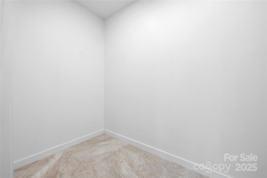 Main-level primary suite - one of two walk-in closets