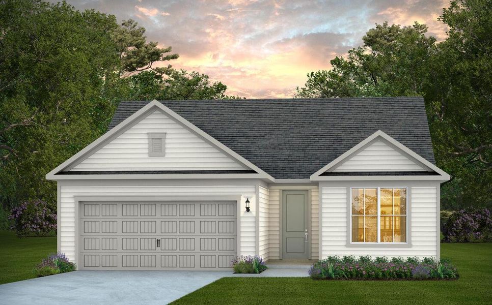 Front exterior of a new home in Nexton, Summerville, SC, highlighting curb appeal (Image 1). Front exterior of a new home in Nexton, Summerville, SC, highlighting curb appeal (Image 1).