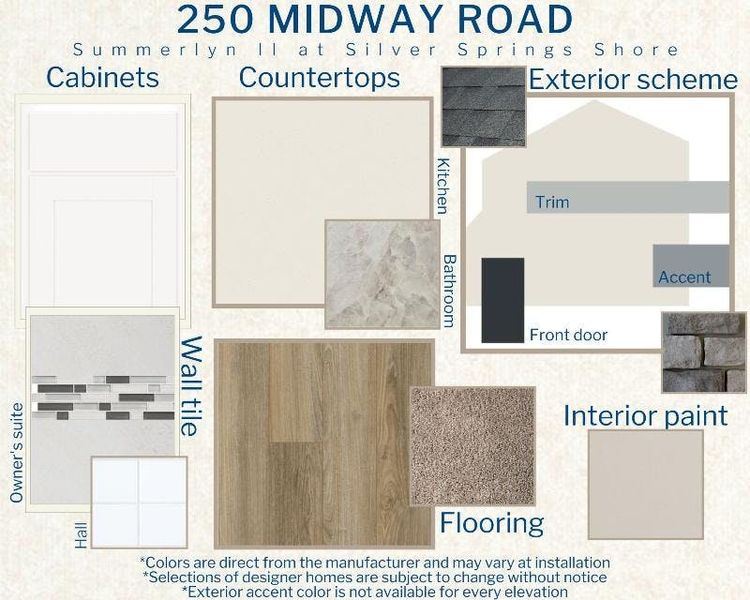 Summerlyn II - Colors for This Home