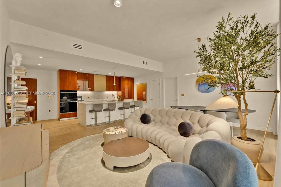 Furnished interior view inside a new home in , Miami (Image 16). Furnished interior view inside a new home in , Miami (Image 16).