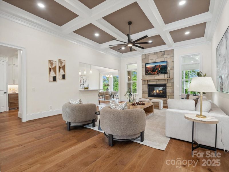 Furnished interior view inside a new home in , Connelly Springs (Image 10).