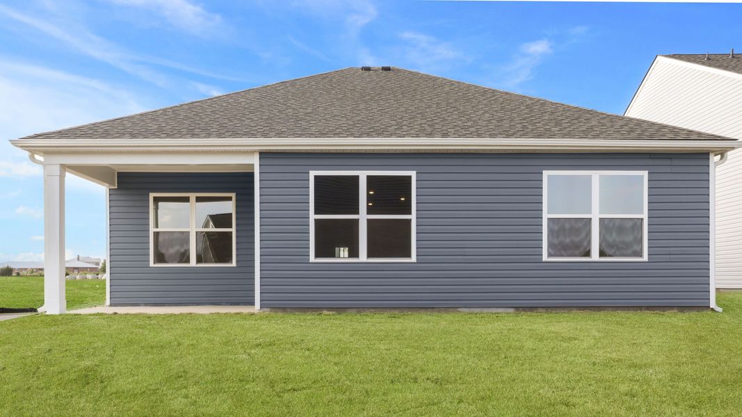 Exterior details and patio area of a home in Pine Lake Estates, Anderson (Image 4).