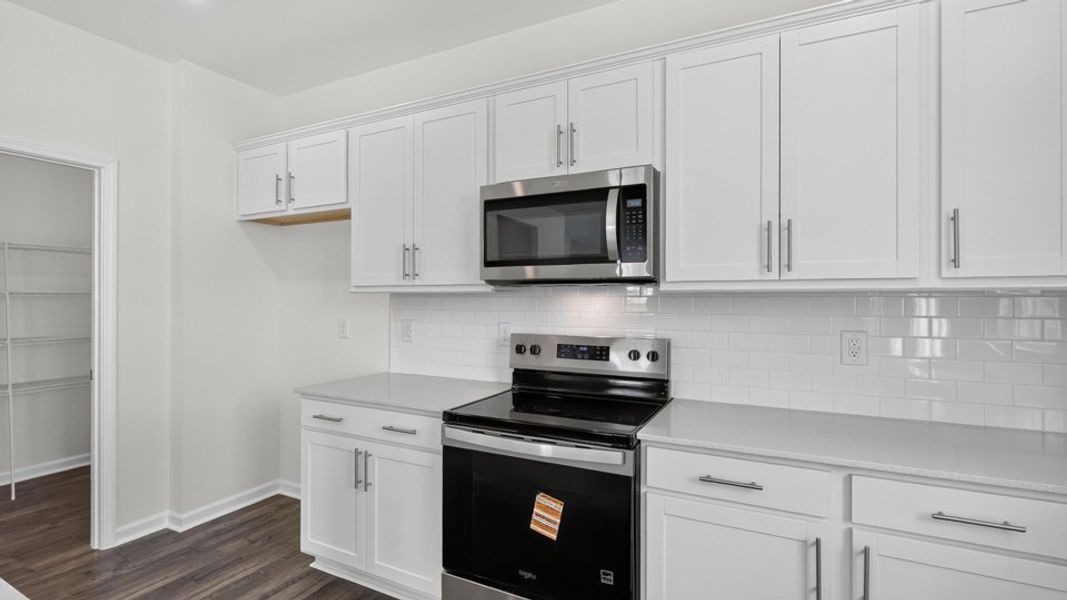 Furnished interior view inside a new home in The Reserve at Prestleigh, Wake Forest (Image 9).