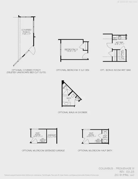 2D floor plan layout for the Promenade by Epcon Communities in The Grove at Haven Hill, Lenoir City, TN (Image 31). 2D floor plan layout for the Promenade by Epcon Communities in The Grove at Haven Hill, Lenoir City, TN (Image 31).