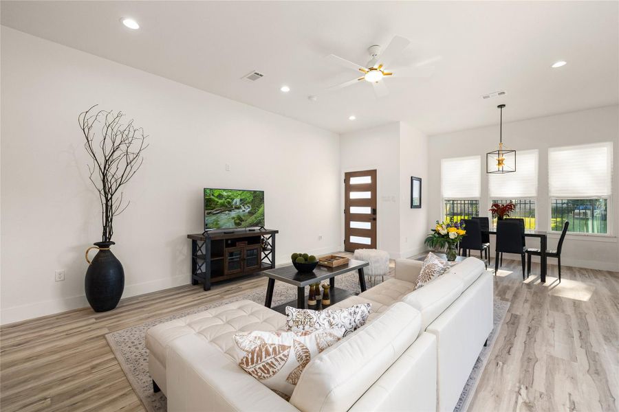 Furnished interior view inside a new home in , Houston (Image 11). Furnished interior view inside a new home in , Houston (Image 11).