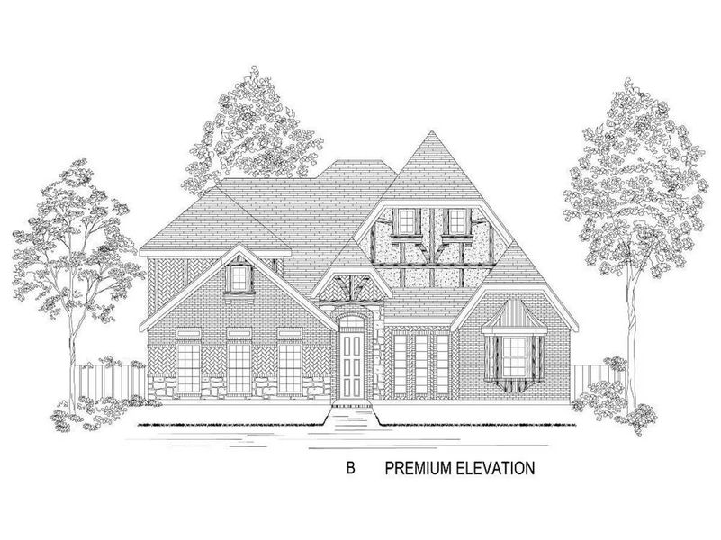 Representative rendering of the exterior for the Brenton R (Standard) by First Texas Homes (Image 7).