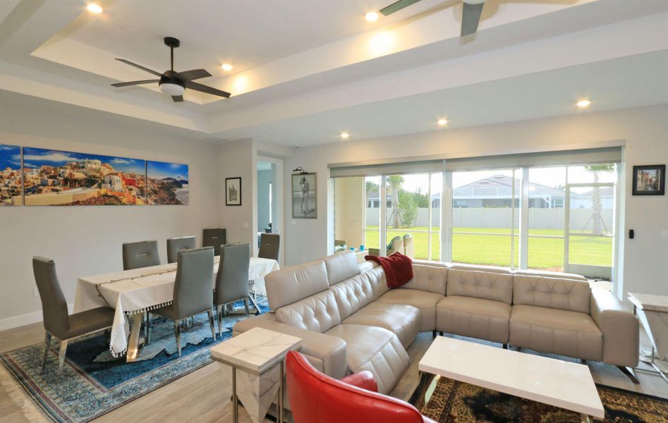 Furnished interior view inside a new home in Del Webb Tradition, Port St. Lucie (Image 20).