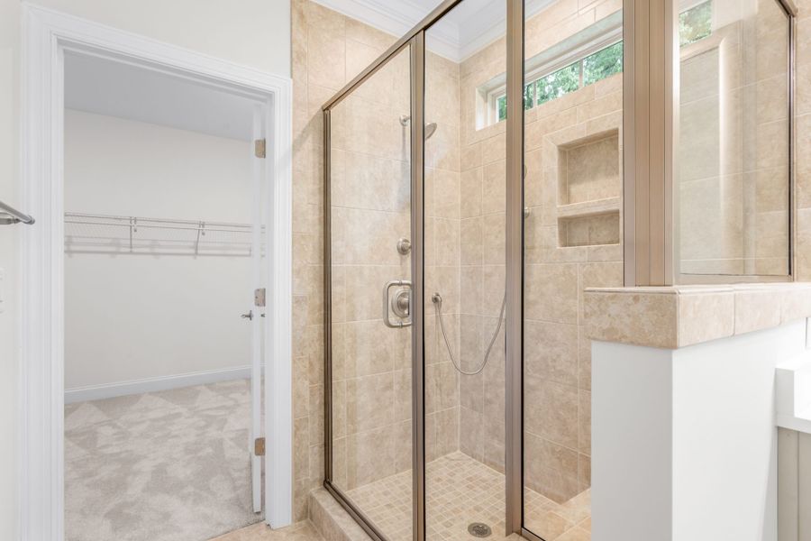 Representative furnished interior of a home built from the Ellington by Keystone Homes NC in Weybridge, Burlington (Image 16).