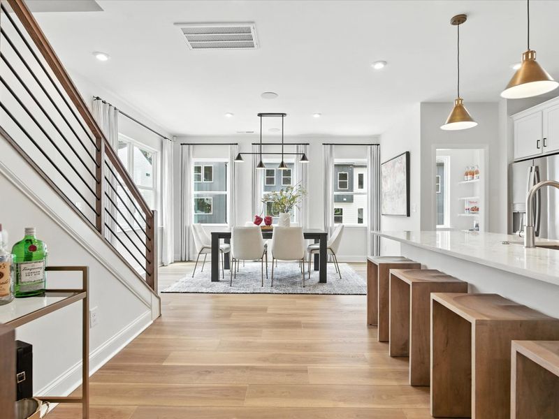 Representative furnished interior of a home built from the Beau by Tri Pointe Homes in Archer Row, Charlotte (Image 12).