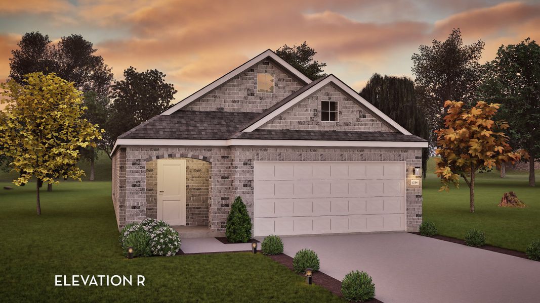 Representative exterior photo of a completed home built from the Oak II by CastleRock Communities in Westridge, McKinney, TX (Image 2). Representative exterior photo of a completed home built from the Oak II by CastleRock Communities in Westridge, McKinney, TX (Image 2).