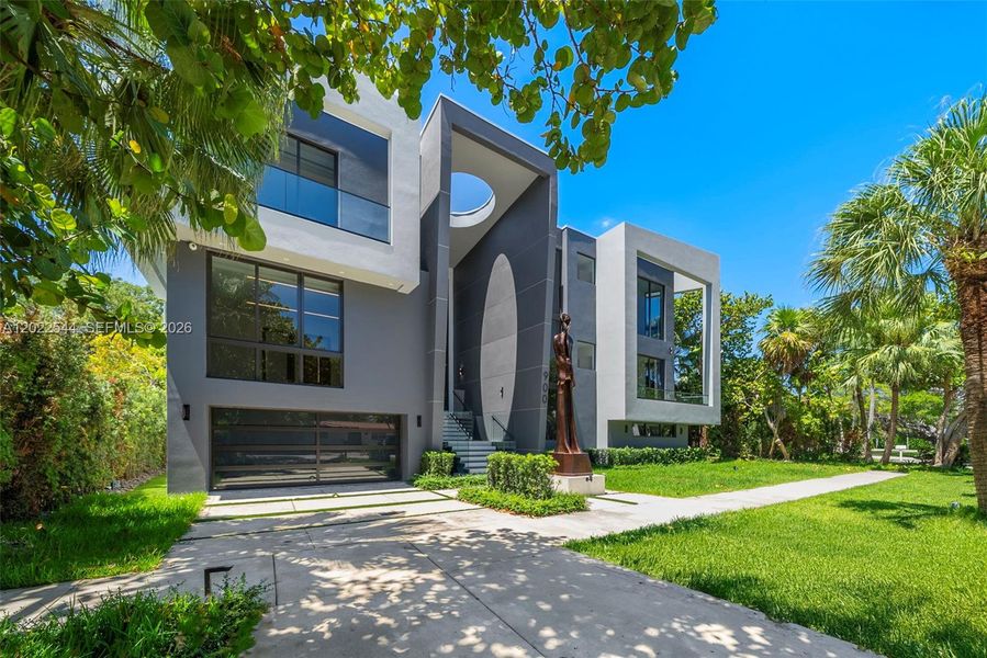Front exterior of a new home in , Miami, FL, highlighting curb appeal (Image 22). Front exterior of a new home in , Miami, FL, highlighting curb appeal (Image 22).