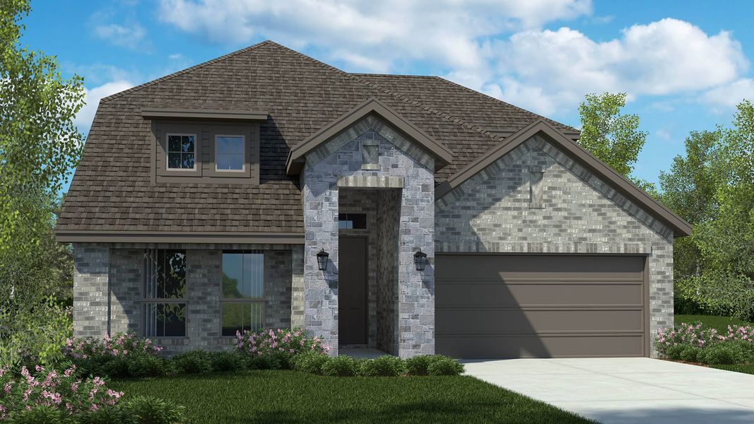 Representative exterior photo of a completed home built from the THE ASPEN by D.R. Horton in Morningstar, Aledo, TX (Image 2). Representative exterior photo of a completed home built from the THE ASPEN by D.R. Horton in Morningstar, Aledo, TX (Image 2).