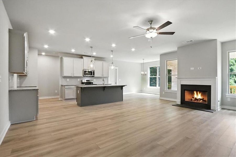 Furnished interior view inside a new home in Traditions of Braselton, Jefferson (Image 19).