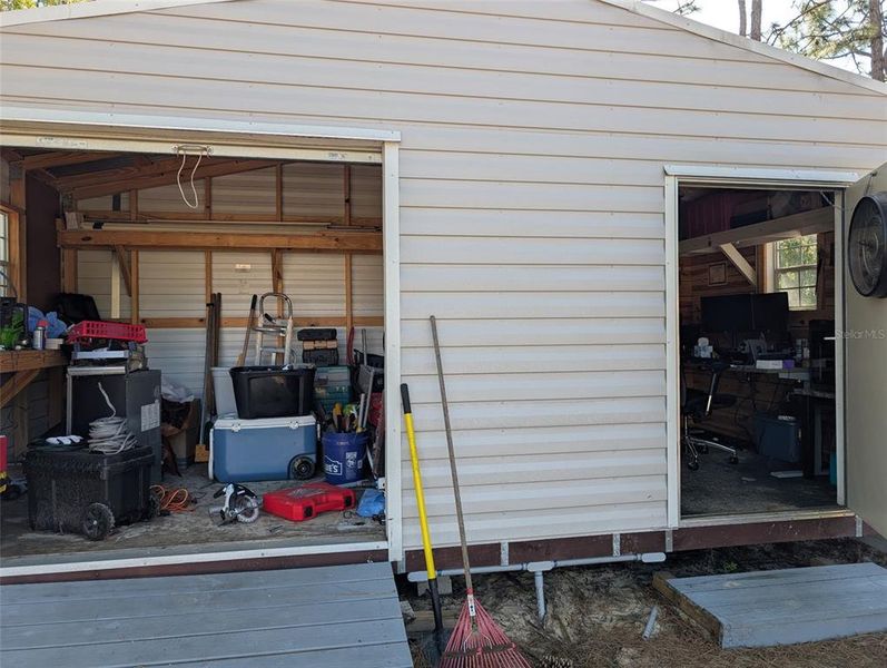 Exterior details and patio area of a home in , Williston (Image 14).