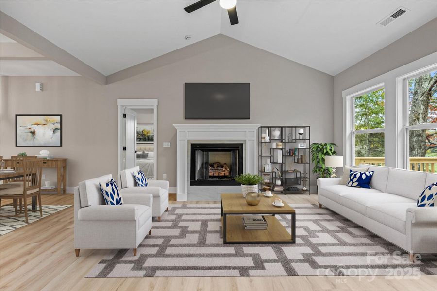 Furnished interior view inside a new home in , Asheville (Image 14).