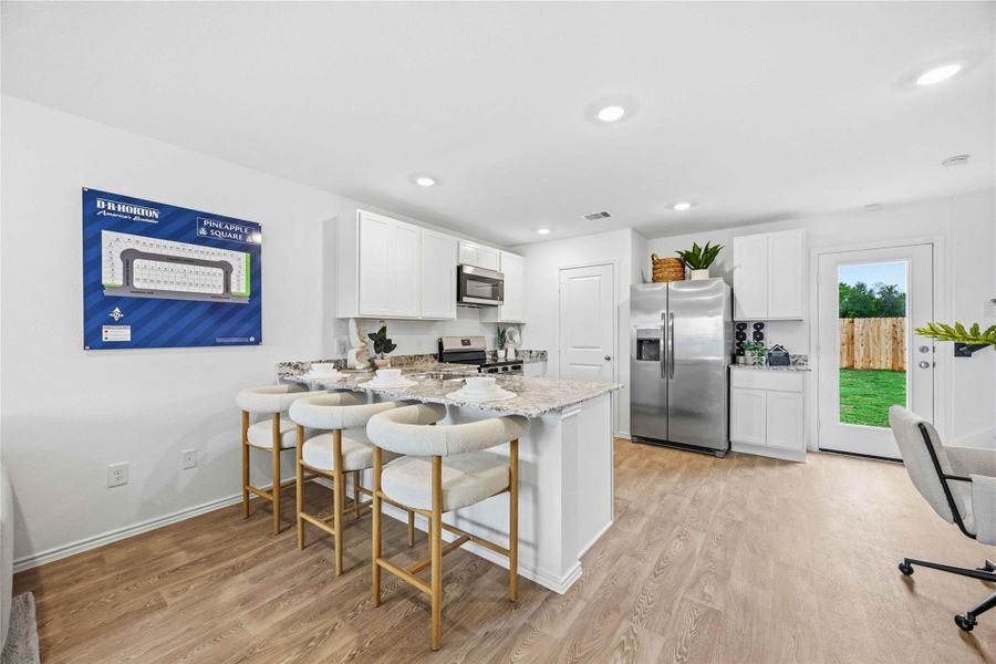 Furnished interior view inside a new home in Pineapple Square, Houston (Image 6).