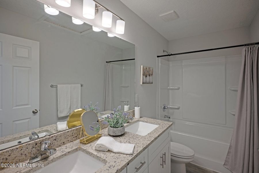 Furnished interior view inside a new home in , Jacksonville (Image 16).