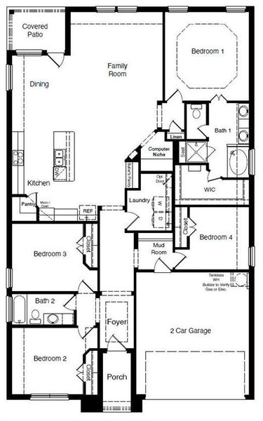 D.R. Horton's The Holly floorplan - All Home and community information, including pricing, included features, terms, availability and amenities, are subject to change at any time without notice or obligation. All Drawings, pictures, photographs, video, square footages, floor plans, elevations, features, colors and sizes are approximate for illustration purposes only and will vary from the homes as built.