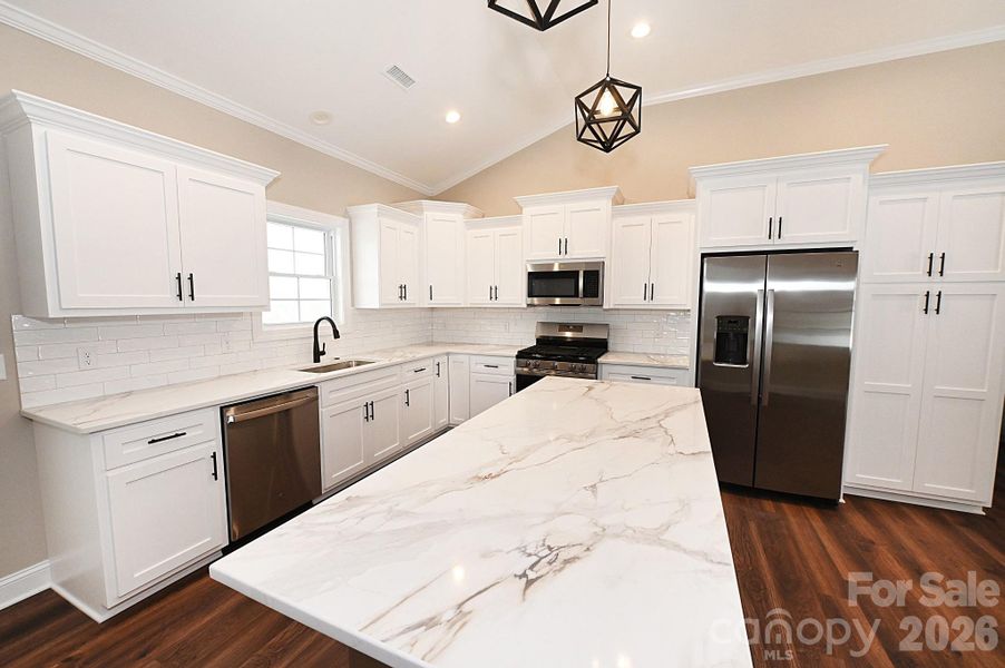 Furnished interior view inside a new home in , Hickory (Image 8).
