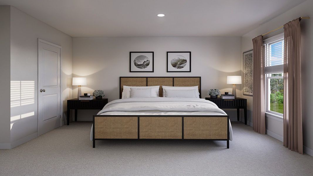 Furnished interior view inside a new home in The Crossing at St. James, Summerville (Image 8).