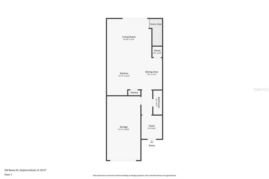 2D floor plan layout of this home in , Daytona Beach, FL (Image 4). 2D floor plan layout of this home in , Daytona Beach, FL (Image 4).