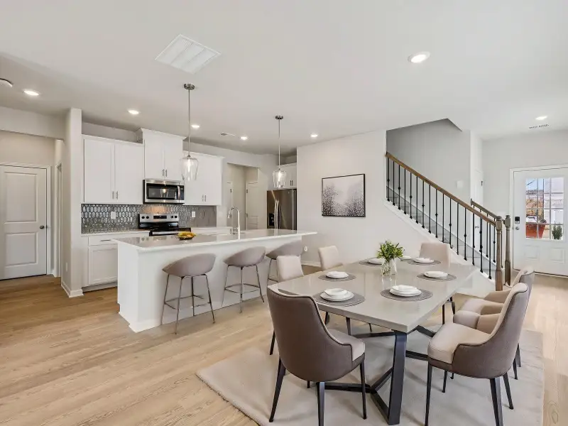 Furnished interior view inside a new home in Hawthorne Station, Atlanta (Image 4).