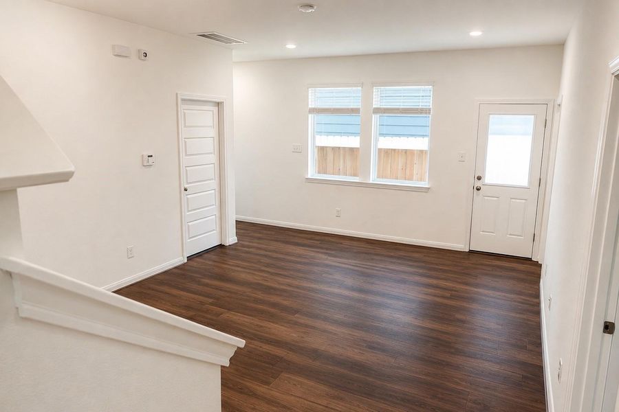 Overlook of 1st floor from staircase