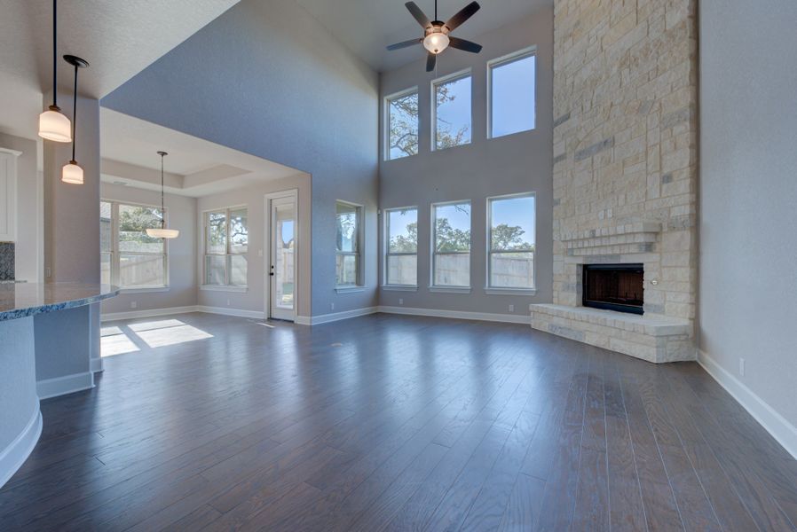 Representative unfurnished interior of a home built from the Barnett by Ashton Woods in Megan's Landing, Castroville (Image 5).