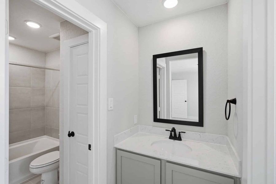 Furnished interior view inside a new home in Esperanza – New Phase Now Selling, Boerne (Image 17).