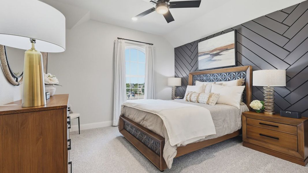 Furnished interior view inside a new home in Hulen Trails, Fort Worth (Image 14).