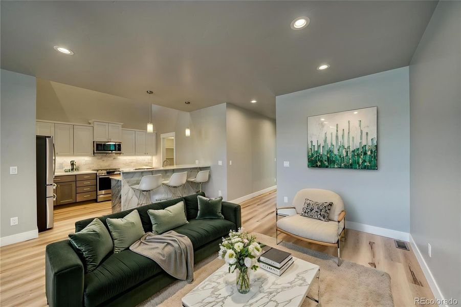 Virtually Staged Living room