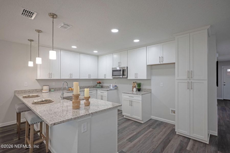 Furnished interior view inside a new home in , Jacksonville (Image 6). Furnished interior view inside a new home in , Jacksonville (Image 6).