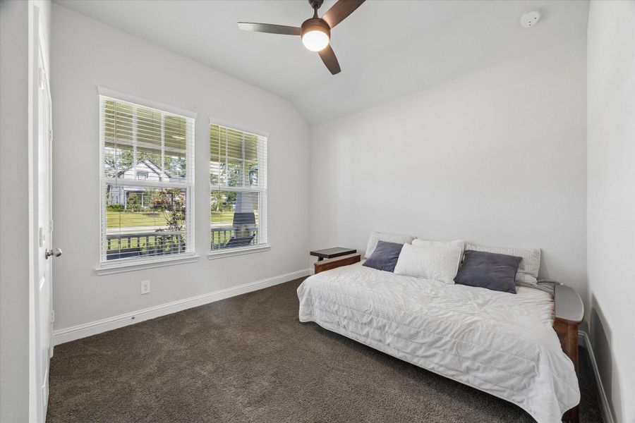 Spacious front bedroom featuring great closet space and excellent natural light. Spacious front bedroom featuring great closet space and excellent natural light.