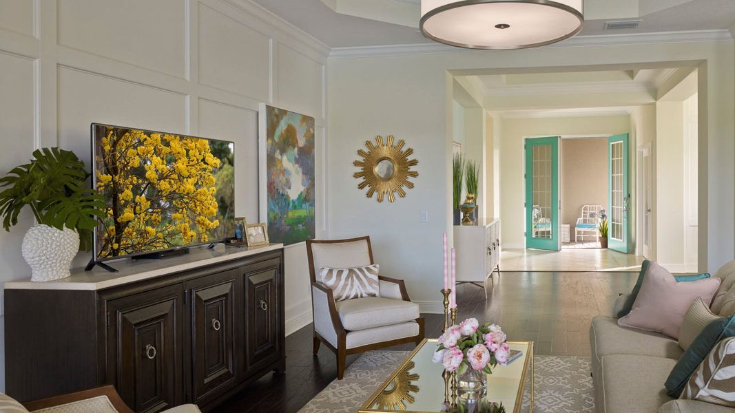 Representative furnished interior of a home built from the Sea Star by Neal Communities in Boca Royale Golf & Country Club Real Estate and Homes for Sale in Englewood, FL - Neal Communities, Englewood (Image 11).
